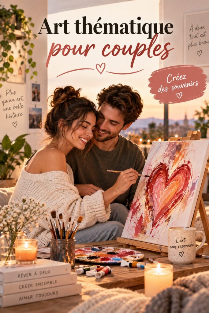 Une galerie d'art personnalisée mettant en avant des œuvres pour couples.