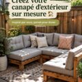 Canapé de jardin sur mesure dans un espace extérieur accueillant