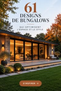 Un bungalow modernisé avec des touches chaleureuses et fonctionnelles.