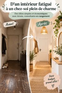 Intérieur chaleureux et accueillant avec des matériaux accessibles et décoratifs