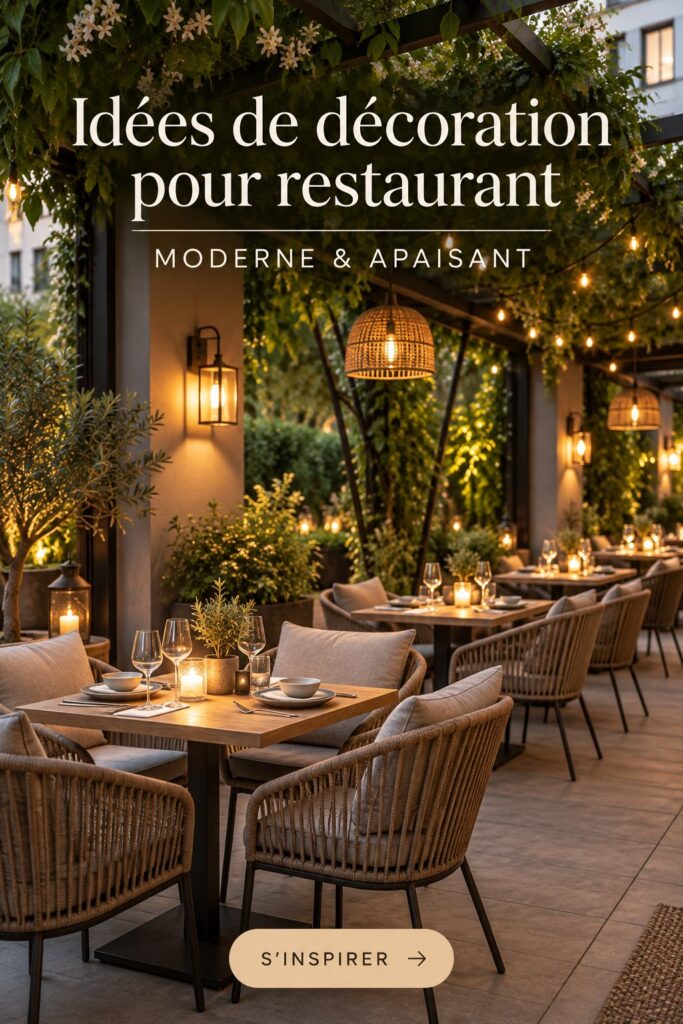 Design moderne et chaleureux d'un restaurant inclusif
