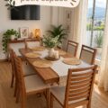 Un petit coin repas décoré avec élégance et fonctionnalité.