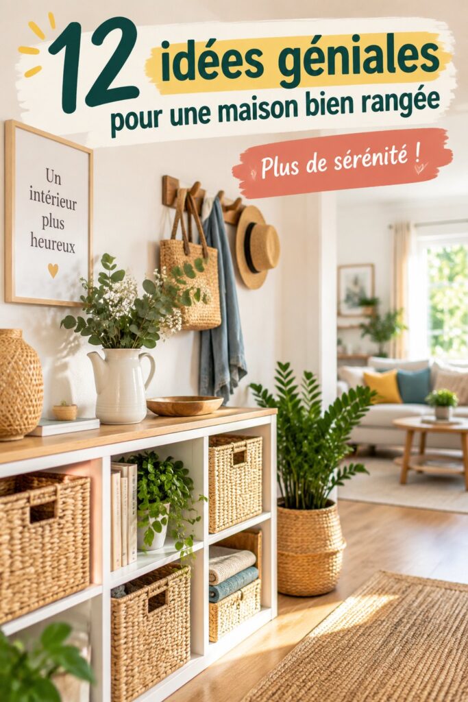 Photo d'un salon accueillant avec un rangement bien organisé