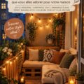 Idées de décoration pour un petit balcon chaleureux et accueillant