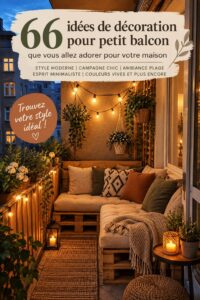 Idées de décoration pour un petit balcon chaleureux et accueillant