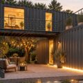 Maison en conteneurs au design espagnol alliant modernité et accessibilité.