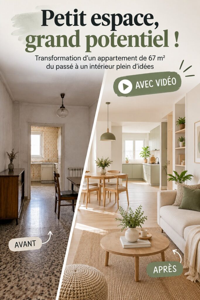 Petit appartement modernisé avec une déco chaleureuse et optimisée