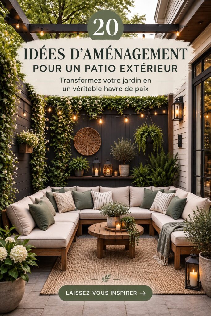 Un patio chaleureux avec des canapés confortables et des décorations florales