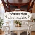 Meuble en bois relooké avec une finition contemporaine