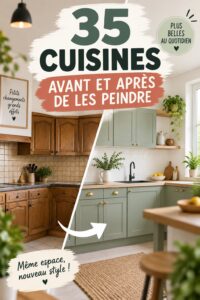 Cuisine modernisée avec peinture fraîche et couleurs vibrantes