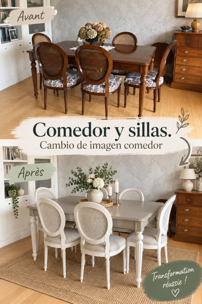 Salle à manger moderne et accueillante avec des meubles accessibles