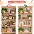 Étagère stylisée avec des éléments décoratifs chaleureux et accessibles.