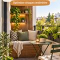 Balcon moderne aménagé avec créativité pour un petit espace